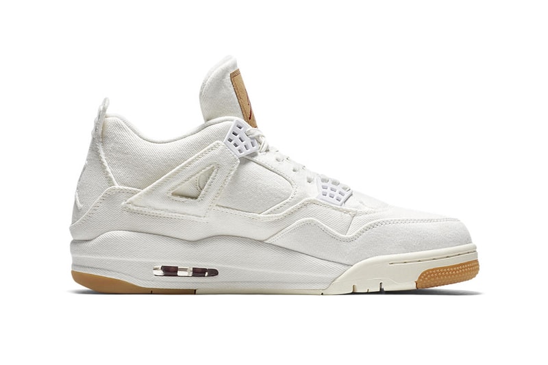 Levi's Air Jordan 4 Black White Official Look Release Info Hangtag