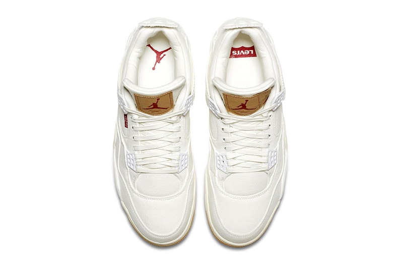 Levi's Air Jordan 4 Black White Official Look Release Info Hangtag