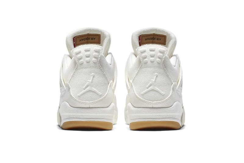 Levi's Air Jordan 4 Black White Official Look Release Info Hangtag