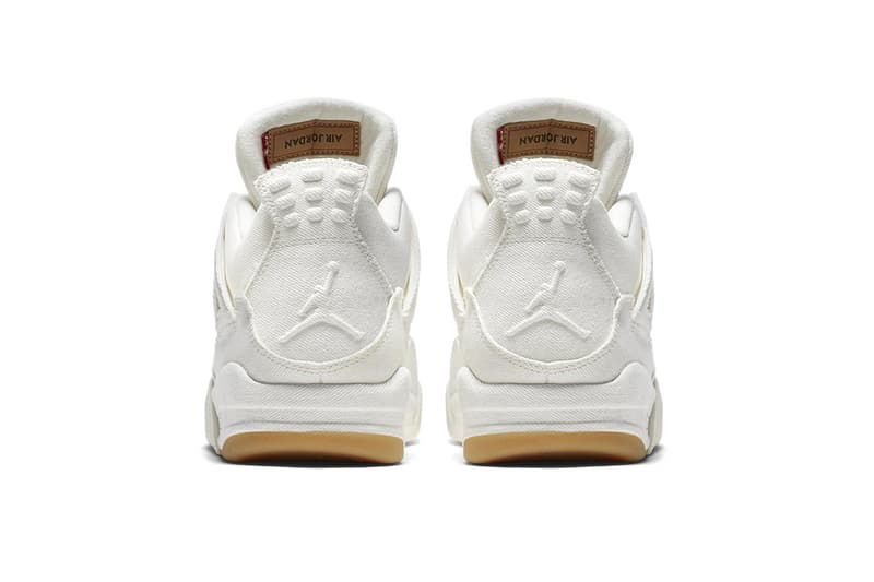 Levi's Air Jordan 4 Black White Official Look Release Info Hangtag