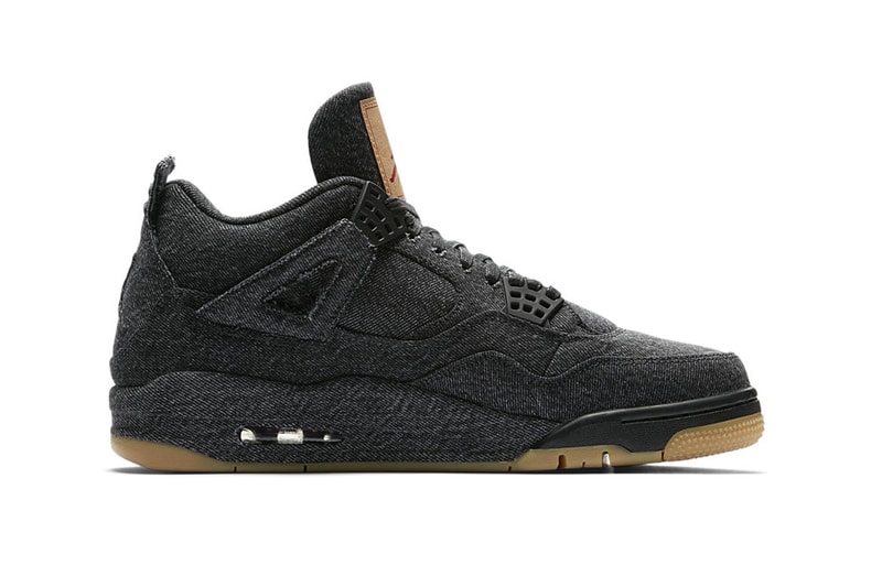 Levi's Air Jordan 4 Black White Official Look Release Info Hangtag