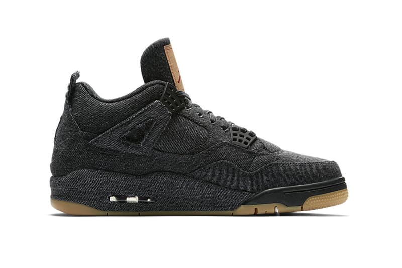 Levi's Air Jordan 4 Black White Official Look Release Info Hangtag
