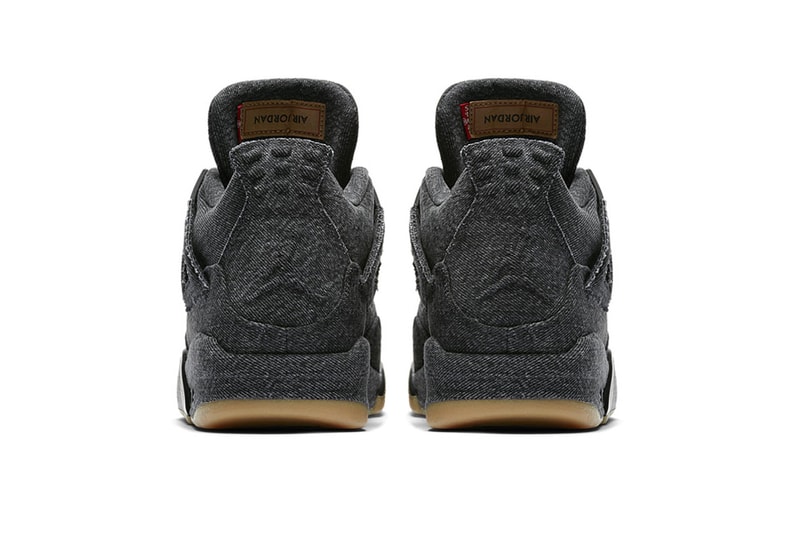 Levi's Air Jordan 4 Black White Official Look Release Info Hangtag