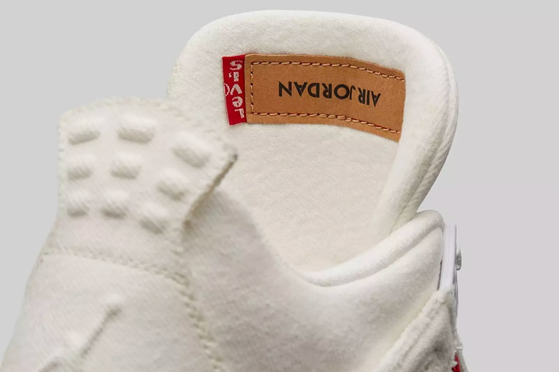 levi's jordan brand air jordan 4 white denim