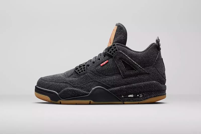 levi's jordan brand air jordan 4 black denim