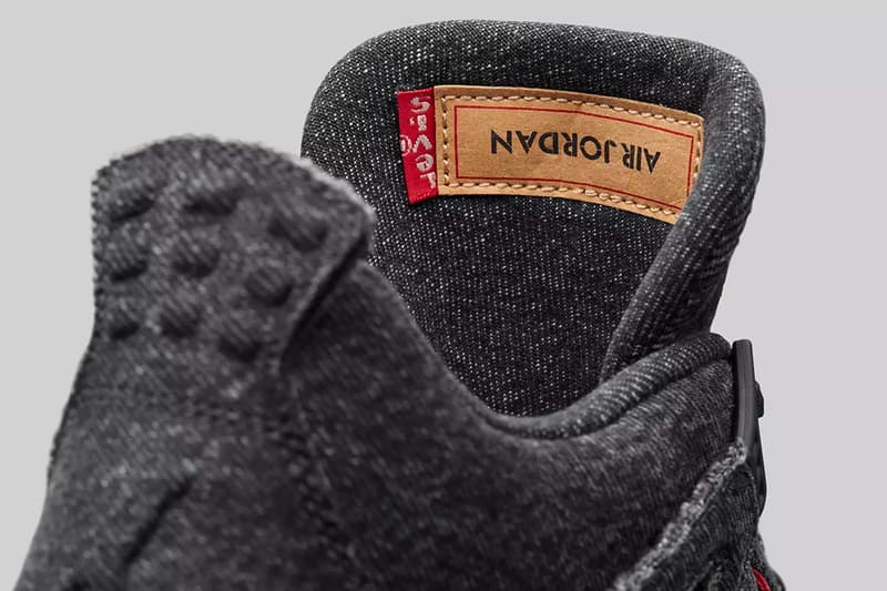 levi's jordan brand air jordan 4 black denim