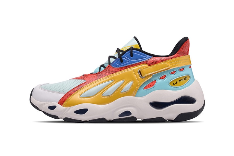 Li-Ning Butterfly Dad Shoes New york fashion week Fall Winter 2018 runway collection silver gold red blue white black grey colorways release date info look silhouette