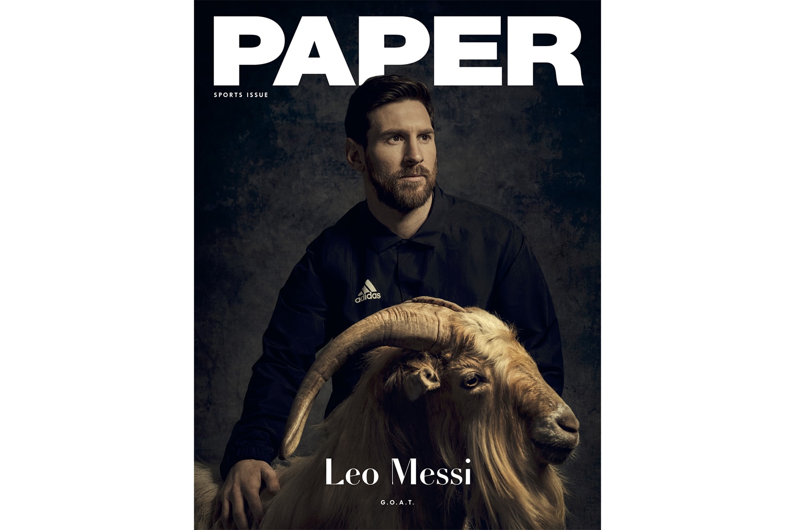 Lionel Messi PAPER Goat Cover summer 2018 world cup soccer football argentina russia sports adidas issue greatest of all time
