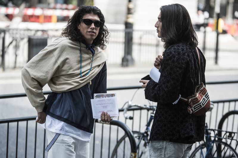London Fashion Week Men's Spring/Summer 2019 SS19 Street Style Snaps Balenciaga Burberry Liam Hodges A-COLD-WALL* J.W. Anderson Raf SImons Dior Homme B22 Triple S Nike Air Monarch