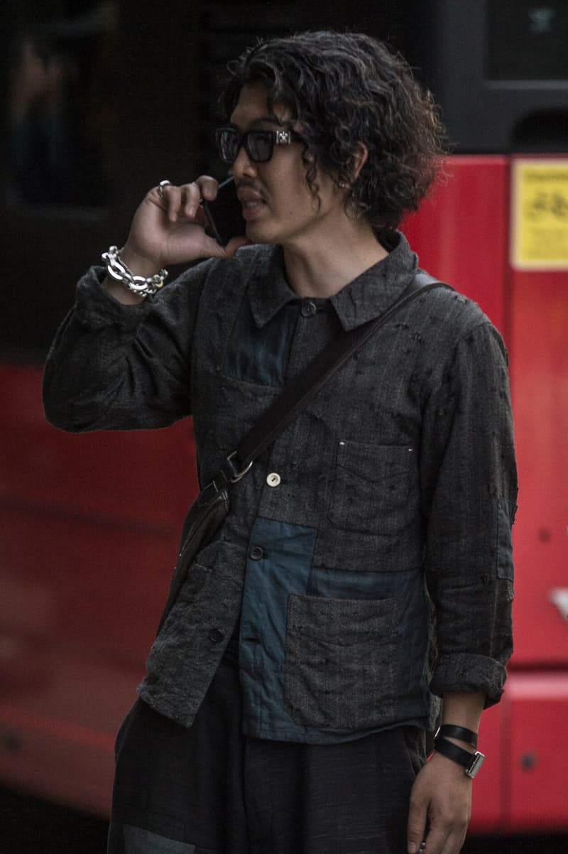 London Fashion Week Men's Spring/Summer 2019 SS19 Street Style Snaps Balenciaga Burberry Liam Hodges A-COLD-WALL* J.W. Anderson Raf SImons Dior Homme B22 Triple S Nike Air Monarch