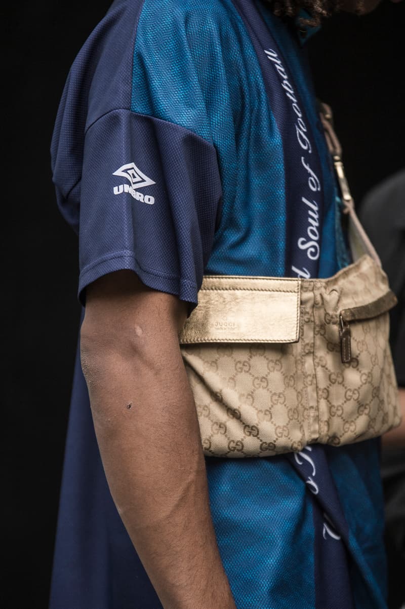 London Fashion Week Men's Spring/Summer 2019 SS19 Street Style Snaps Balenciaga Burberry Liam Hodges A-COLD-WALL* J.W. Anderson Raf SImons Dior Homme B22 Triple S Nike Air Monarch