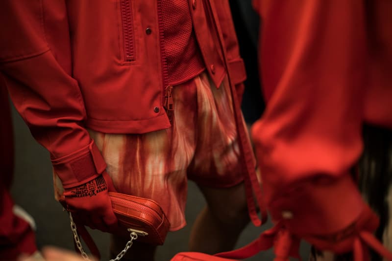 Louis vuitton spring summer 2019 backstage runway show collection virgil abloh debut premiere first accessories bags shirt tee coat fur