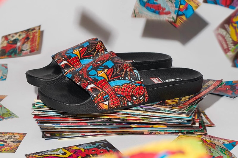 marvel x vans 2018 collection slides