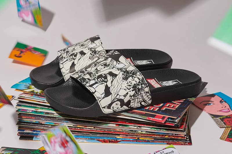 marvel x vans 2018 collection slides