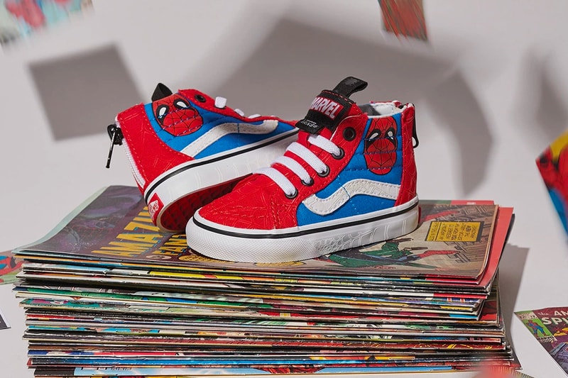 marvel x vans 2018 collection sk8 hi toddler