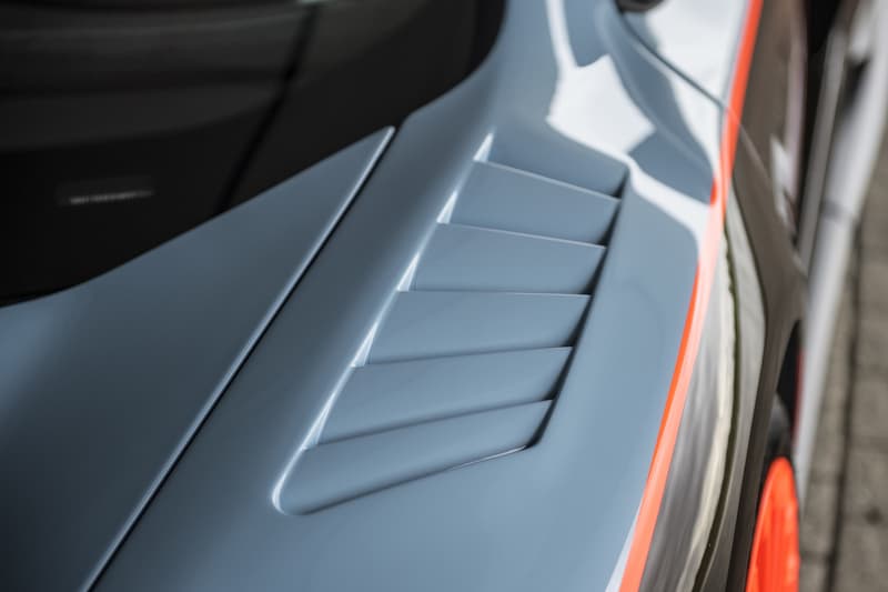 custom McLaren 675LT paintjob lemans livery gulf oil