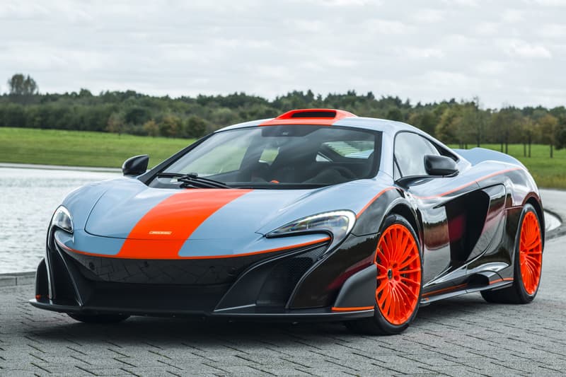 custom McLaren 675LT paintjob lemans livery gulf oil