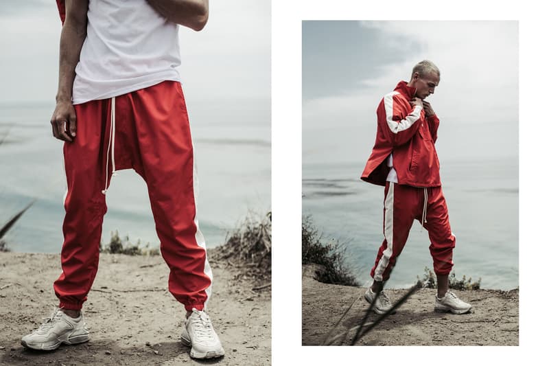 MNML Debuts Summer 2018 Capsule pants joggers lookbook tracksuits satin shirt track t-shirts print