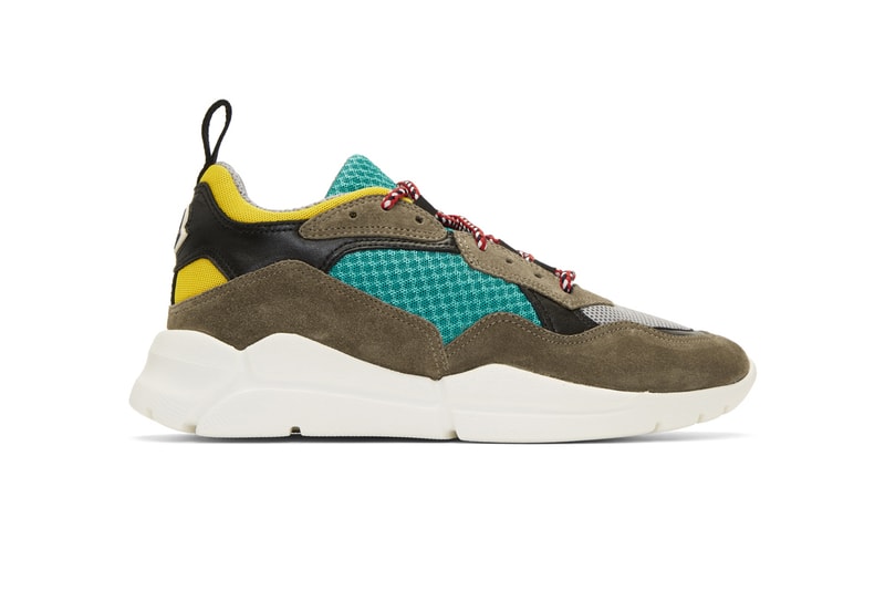 Moncler Multicolor Calum Sneakers brown black green white yellow june 2018 release date info drop shoes footwear