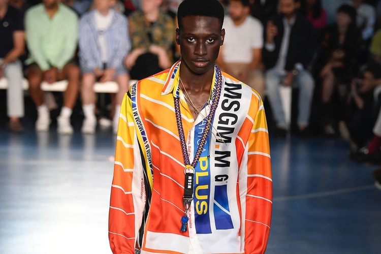 Anime Graphics, Neon and Tourist Prints Dominated at the MSGM SS19 Milan Fashion Week Show