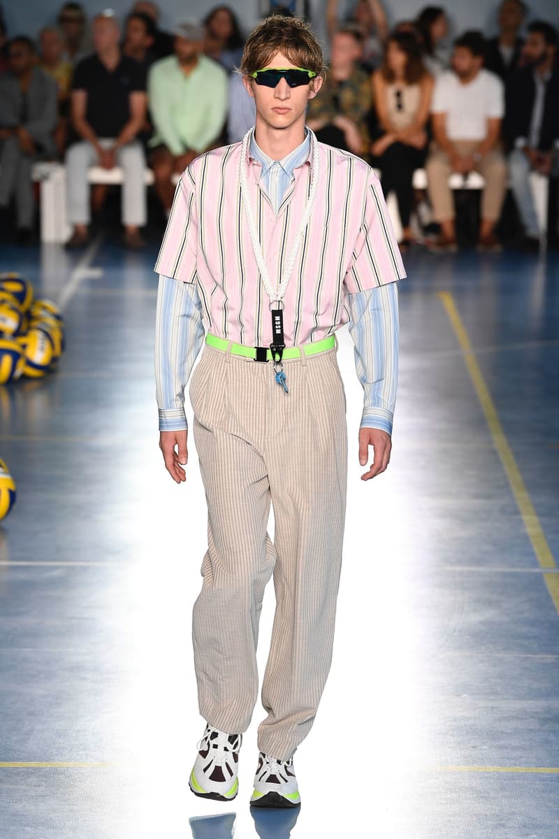 Milan Fashion Week Spring Summer 2019 MSGM Massimo Giorgetti Sportswear Streetwear