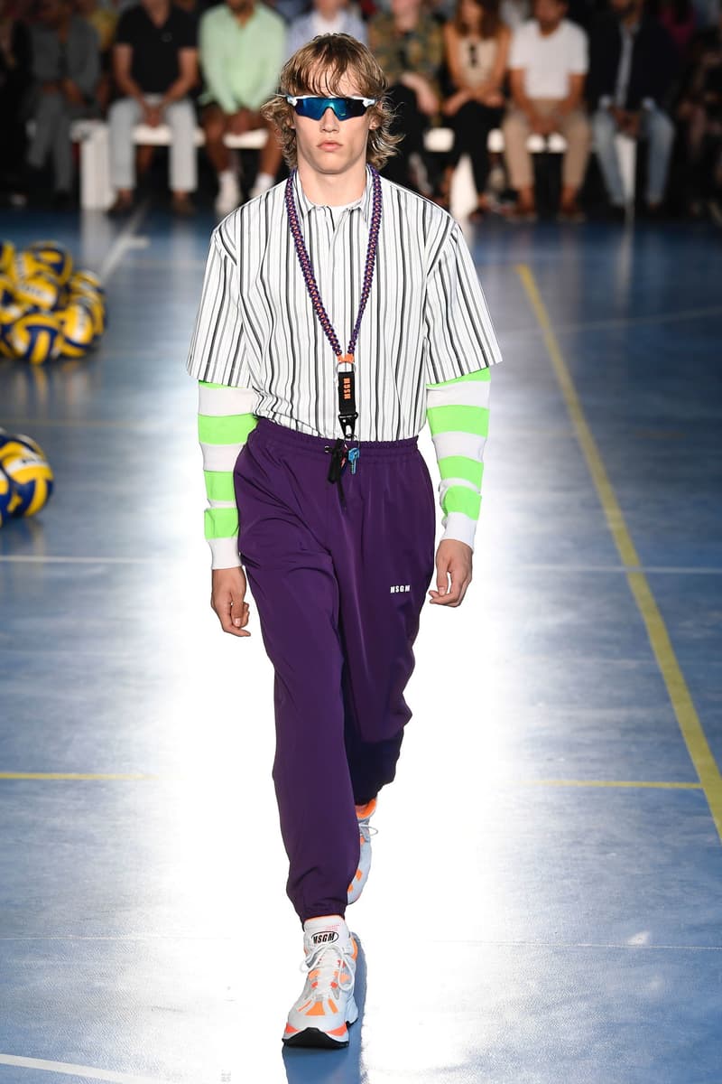 Milan Fashion Week Spring Summer 2019 MSGM Massimo Giorgetti Sportswear Streetwear