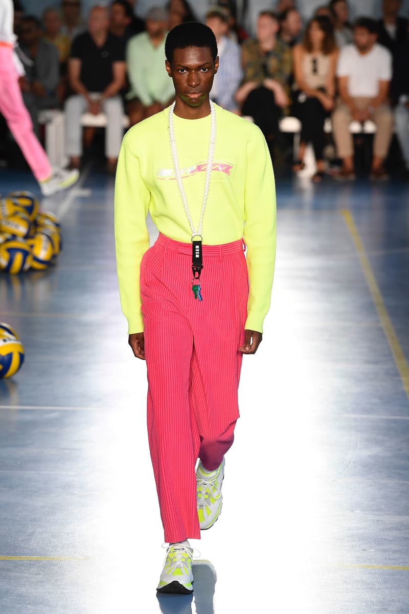 Milan Fashion Week Spring Summer 2019 MSGM Massimo Giorgetti Sportswear Streetwear