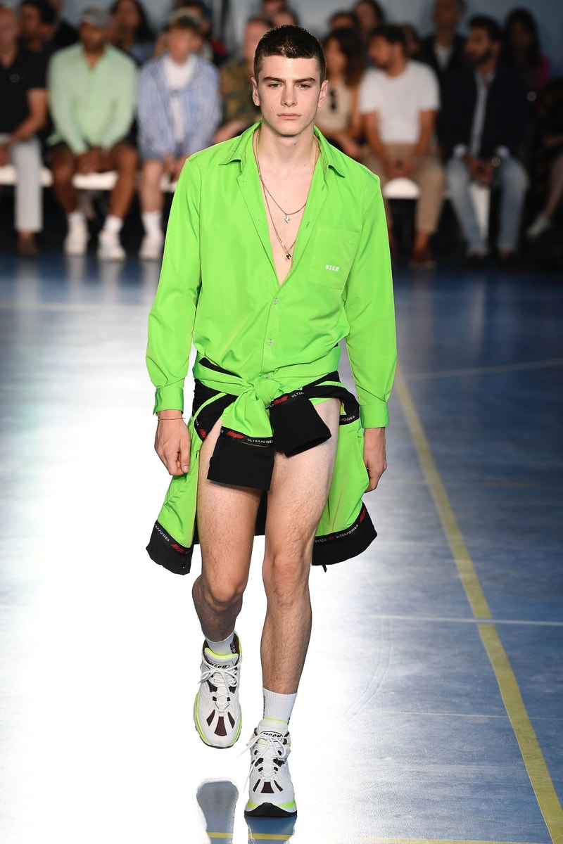Milan Fashion Week Spring Summer 2019 MSGM Massimo Giorgetti Sportswear Streetwear