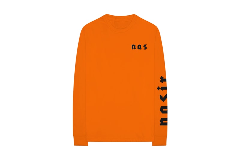 Nasir Merchandise Collection nas hoodies crewnecks t-shirts release info orange green tan black