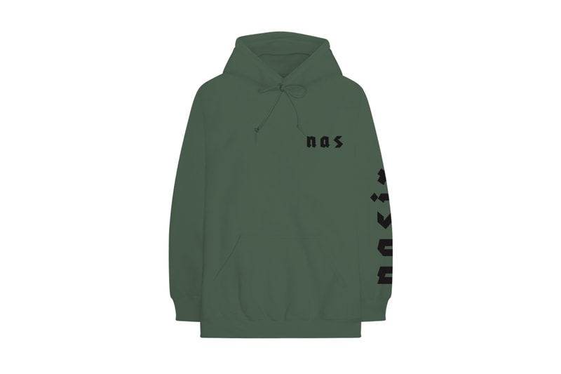 Nasir Merchandise Collection nas hoodies crewnecks t-shirts release info orange green tan black
