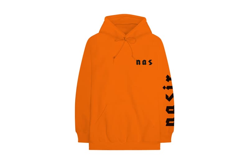 Nasir Merchandise Collection nas hoodies crewnecks t-shirts release info orange green tan black