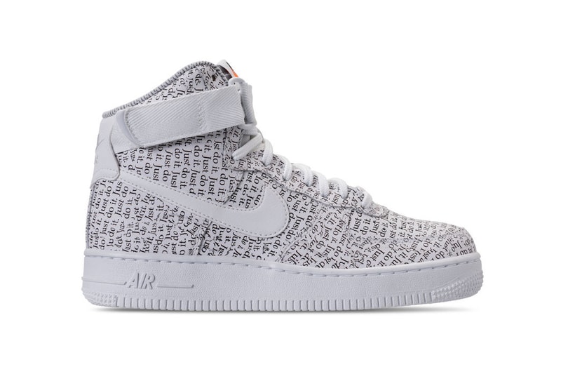 Nike Air Force 1 High Just Do It Pack black white 2018 release date info drop sneakers shoes footwear