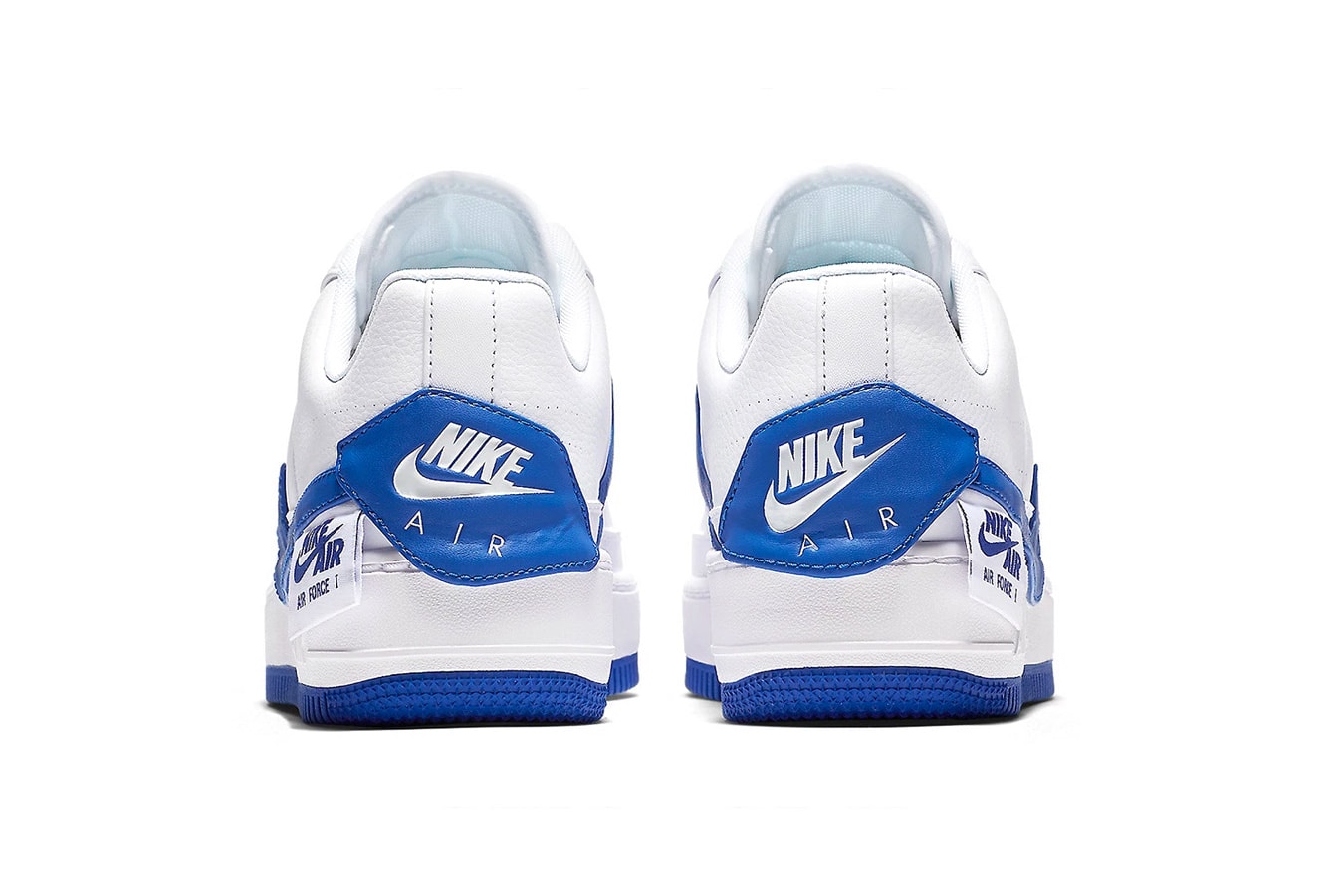 Nike Air Force 1 low Jester royal white sneaker deconstructed the 1s reimagined leather blue footwear sneakers release