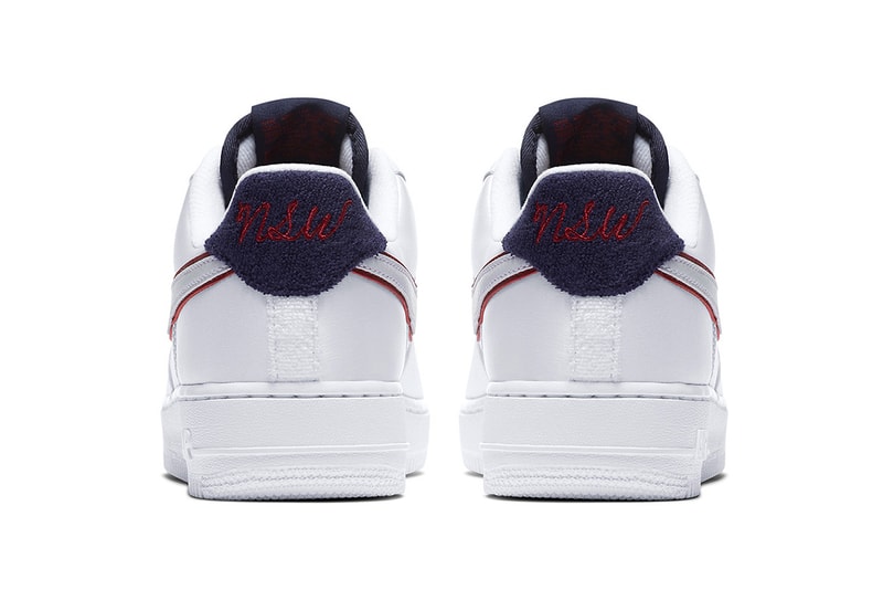 Nike Air Force 1 New NSW Logo white navy red red white black footwear 2018 nike sportswear
