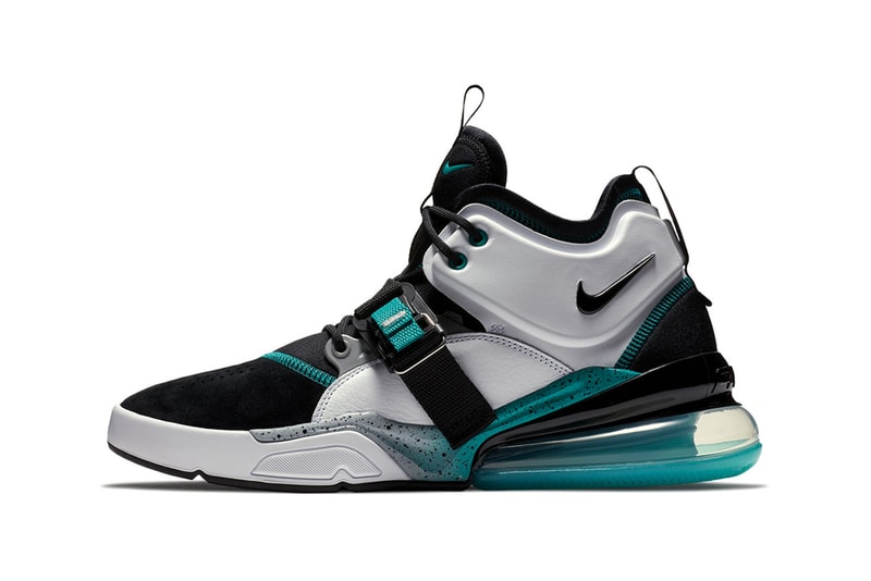 Nike Air Force 270 Air Command Force Colorway White black grey jade teal