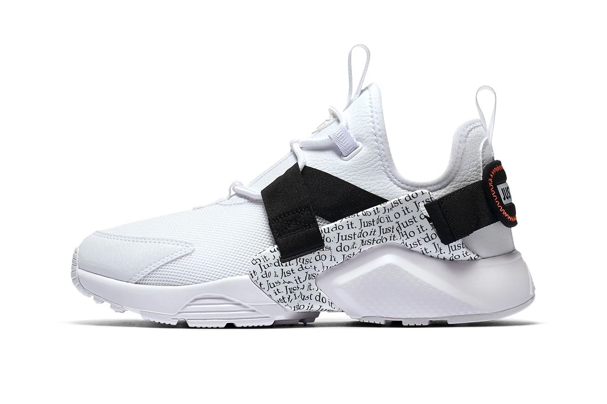 Nike Air Huarache City Low Just Do It collection black white sneakers footwear