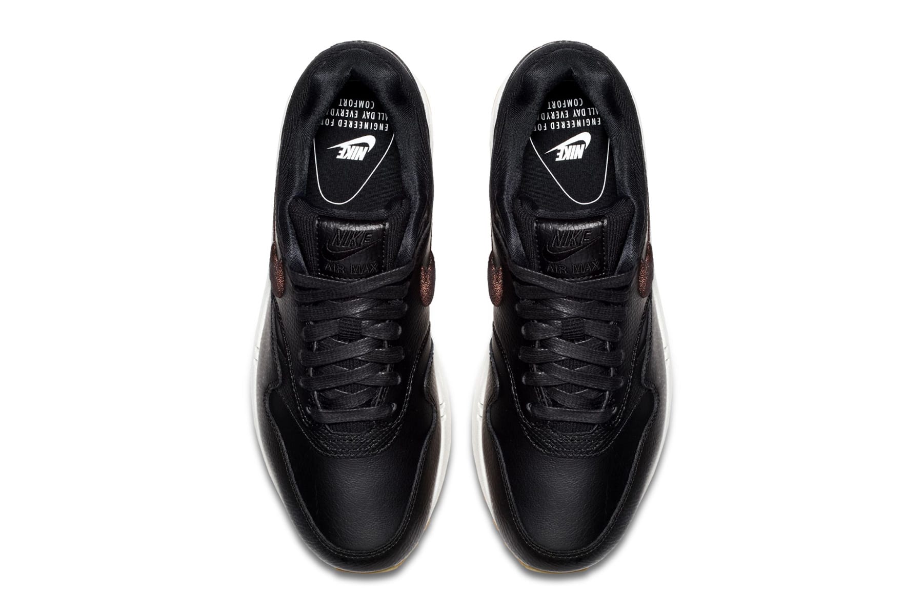 nike air max all black leather