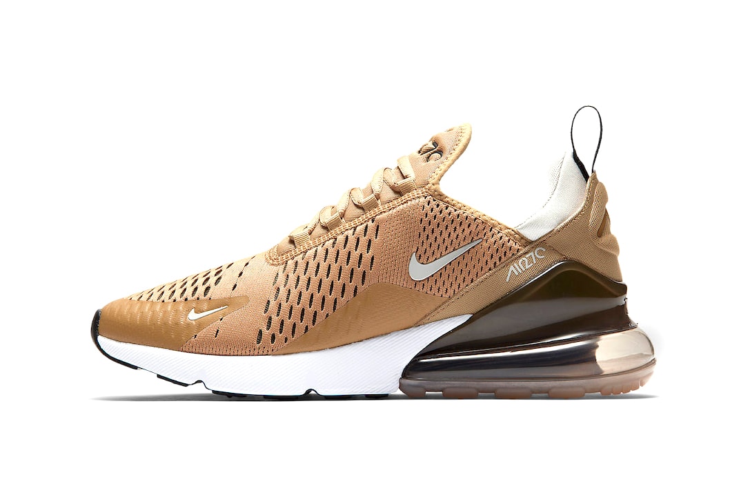 Nike Air Max 270 Elemental Gold white light bone summer 2018 release footwear sneakers