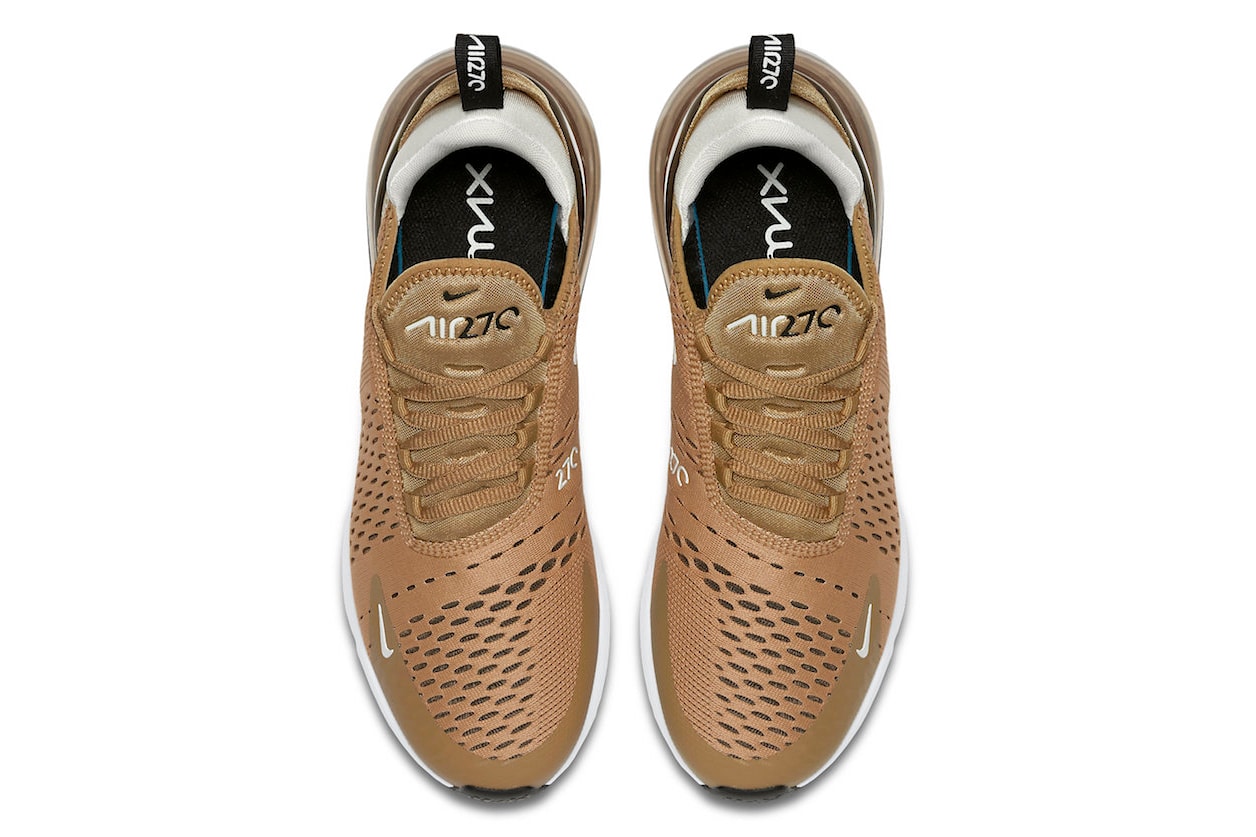 Nike Air Max 270 Elemental Gold white light bone summer 2018 release footwear sneakers