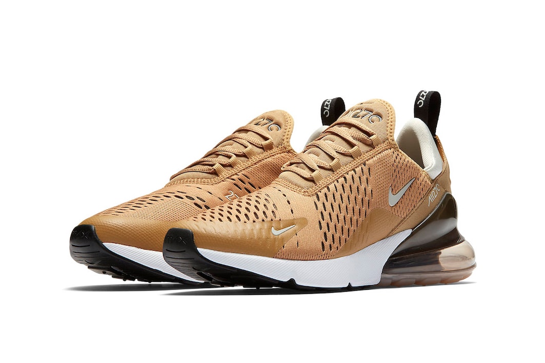 Nike Air Max 270 Elemental Gold white light bone summer 2018 release footwear sneakers