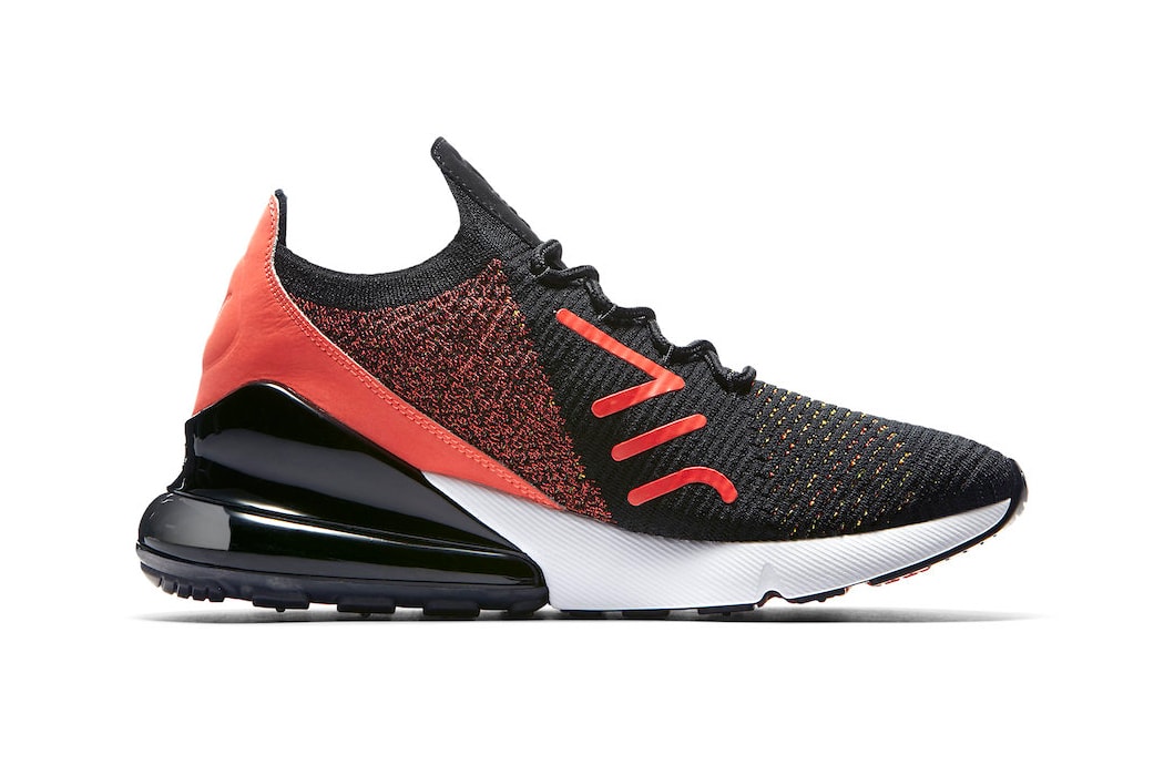 Nike Air Max 270 Flyknit Multicolor Release Red Black Yellow
