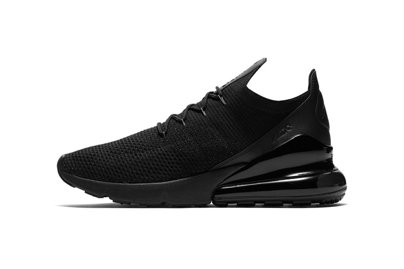Nike Air Max 270 Flyknit Triple Black june july 2018 release date info drop sneakers shoes footwear