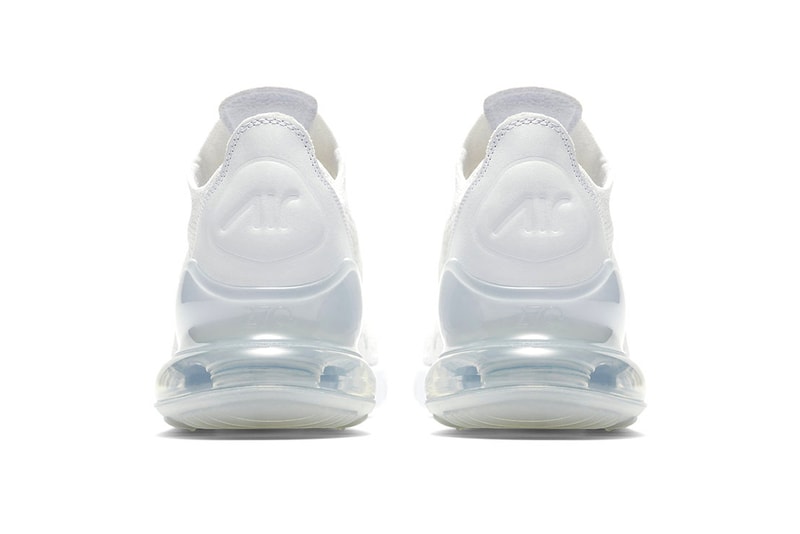 Nike Air Max 270 Flyknit Triple White grey release info sneakers footwear
