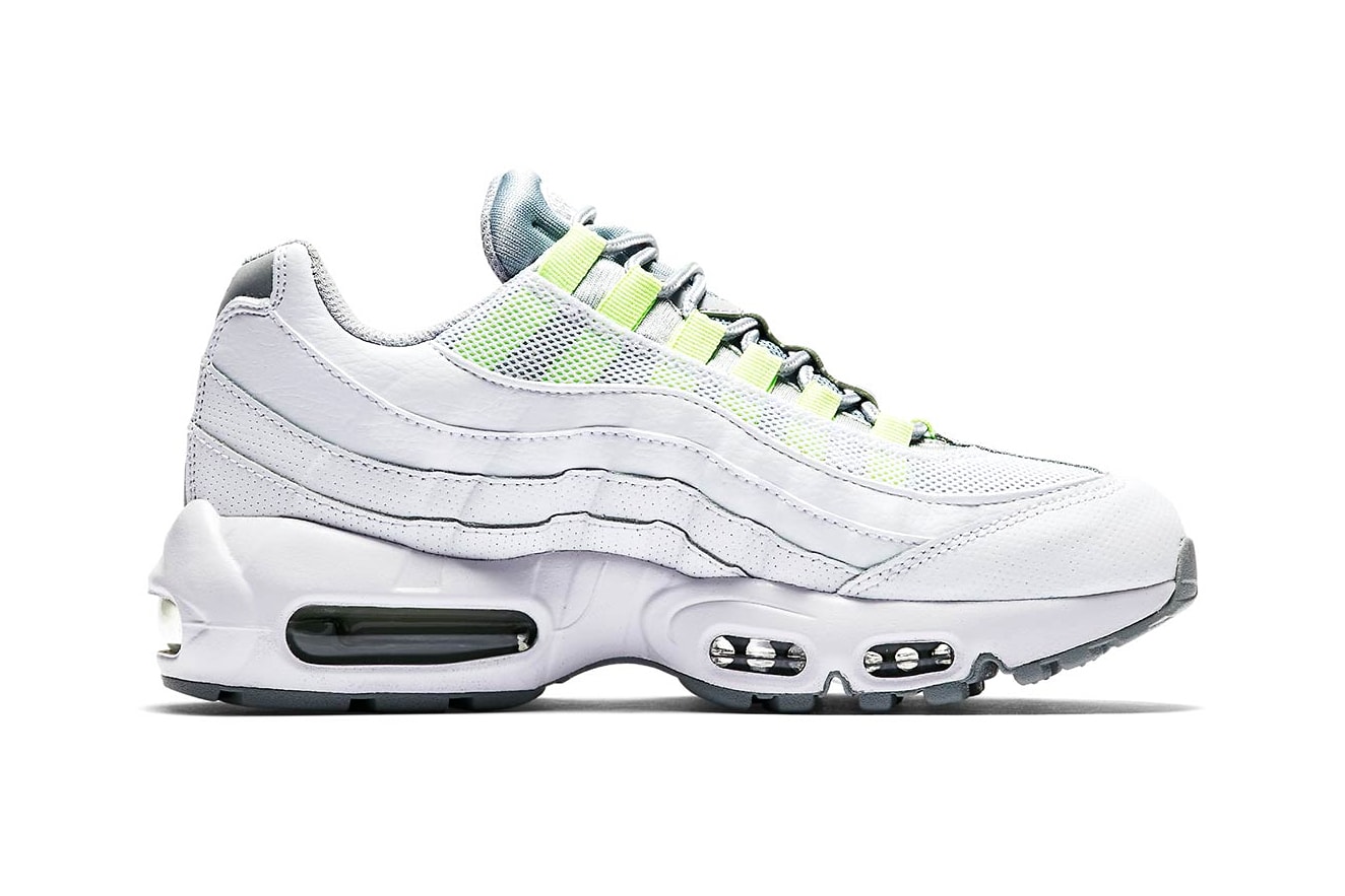 Nike Air Max 95 Neon yellow white Release date white air max unit outsole neon swoosh