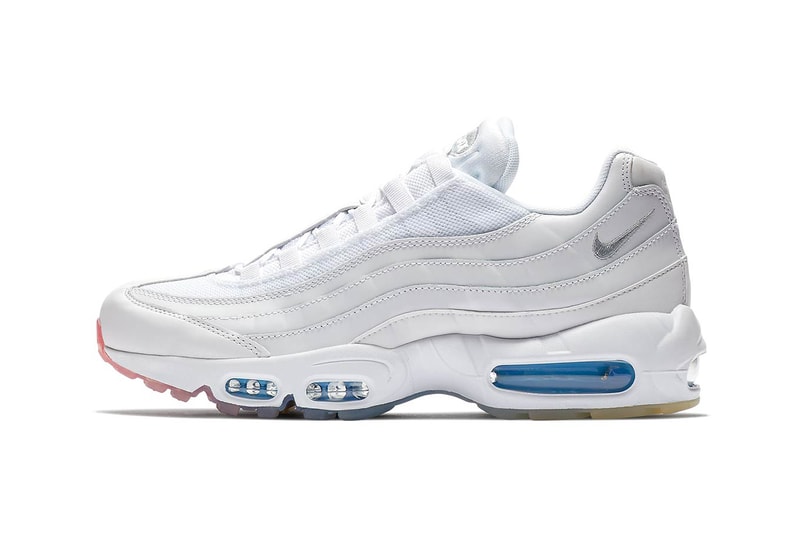 Nike Air Max 95 gradient sole white red blue release info sneakers footwear