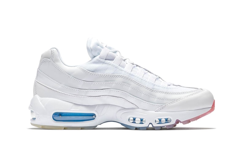 Nike Air Max 95 gradient sole white red blue release info sneakers footwear