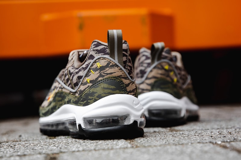 Nike Air Max 98 tiger camo closer look nike sportswear 2018 footwear may 31 2018 release date info drop shoes footwear
