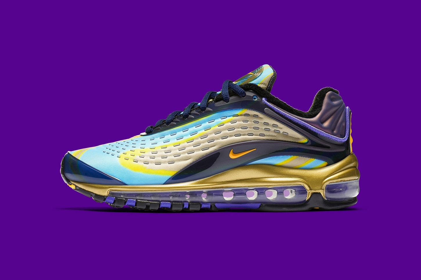 Nike Air Max Deluxe OG Midnight Navy Laser Orange july 2018 release date info drop sneakers shoes footwear