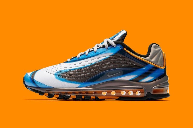 Nike Air Max Deluxe White Photo Blue Wolf Grey Orange Peel Black release info sneakers footwear