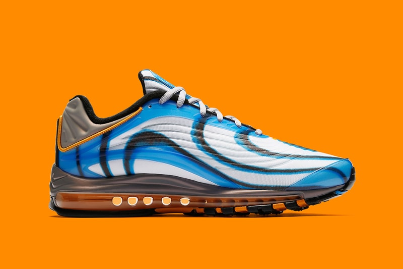 Nike Air Max Deluxe White Photo Blue Wolf Grey Orange Peel Black release info sneakers footwear